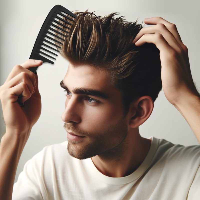 Set of 2 Professional Styling Combs – Versatile Pink and