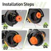 VOSOIR 20 Pack WA0010 Weed Eater String Compatible with Worx,