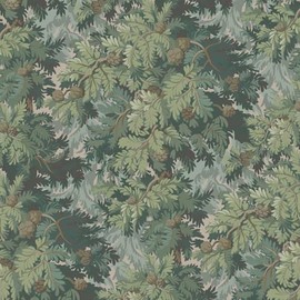 Heroad Dark Green Peel and Stick Wallpaper Botanical Contact Paper 17.3''x78.7'' Vintage Wall Paper Forest Removable Self Adhesive Wallpaper for Bedroom Bathroom Entryway Cabinet Waterproof Vinyl