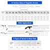 HQVOIC Kit de herramientas de reparación de gafas magnéticas todo