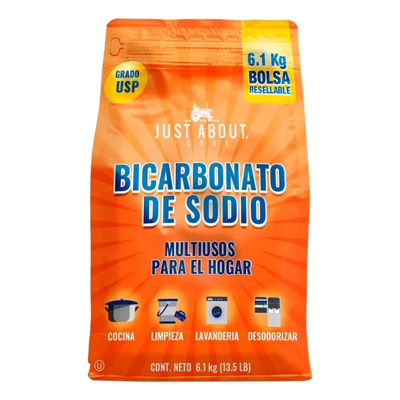 2 Pack Bicarbonato De Sodio Just About Foods 12.2 Kg