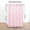 eachope no Hook Shower Curtain and Liner Set，Boho Style with