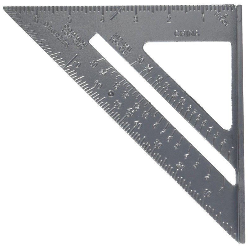 Allied Aluminum Rafter Square, 1 Inch, Classic, Multi, Aluminum Construction