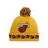 Miami Heat Cuff Knit Beanie with Pom Hat Cap -