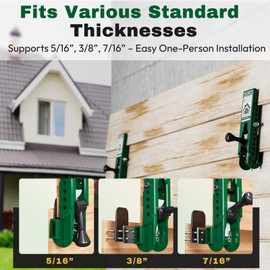 Pro Siding Installation Tools, Siding Gauge Tools, Adjustable Reveal, Heavy-Duty Polycarbonate Build with Non-Slip Pads, Fits 5/16", 3/8", 7/16" Boards – 2 Pack