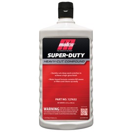 Malco Super Duty Heavy Cut Compound - Professional Cutting, Polishing and Finishing Compound/For Auto Paint Correction, Detailing and Buffing / 32 oz. (127632)