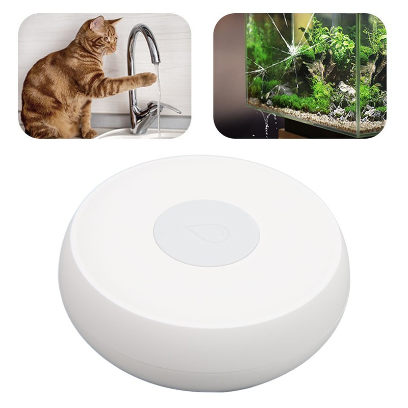 Wireless Water Leak Sensor IP66 Waterproof Low Battery Indication Smart