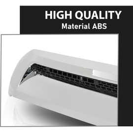 GRAND ORANGE Front Upper Hood Bulge Molding Grille Trim Chrome Compatible with Toyota Tundra 2014-2021 TO1231102, 761800C030 Hood Scoop Trim Silver