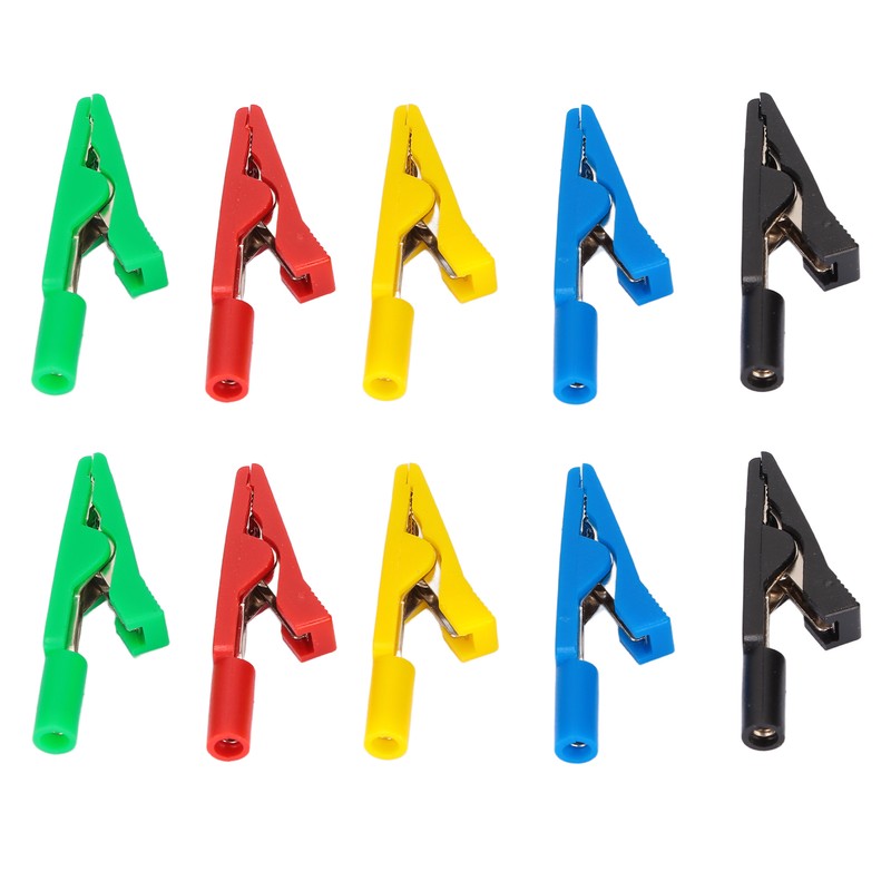 Electrical Wire Test Clips Clamps 30V‑60V Maximum10A 6mm/0.24in Open for