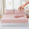 Mattress Protector Waterproof 90 x 200 cm Fitted Sheet Breathable