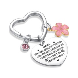 DIVSIC Keyring Mum, Gifts for Mum, Mother's Day Gift for Mum, Mother Gift, Birthday Gift for Mum, Best Mum Gift, Christmas Gifts for Mums, Silver-Mama-4