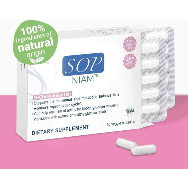 Sop Niam, D-chiro Inositol, Vitaminas Y Minerales, 30 Caps