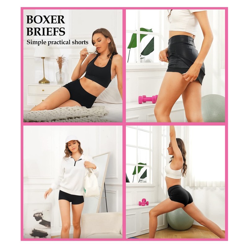 wirarpa Women's Cotton Boxer Shorts, Panties, Underpants, Cycling Shorts, Under