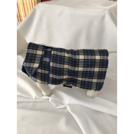 The 5th Avenue Pet Collection Royal Blue & White Plaid Doggie Jacket