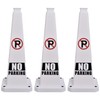 OrangeStar 3-Pack 28" No Parking Cones, Large 4-Sided Traffic Cones