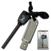 Elk Ridge - Outdoors Fire Starter - Includes Magnesium Flint with Orange Handle and Striker - Hunting, Camping, Survival - ER-153OR
