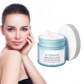 Crema Hidratante de Ceramida para Cara y Cuerpo, Alivia el Enrojecimiento y la Opacidad, Fórmula Anti-Envejecimiento, Repara y Fortalece la Barrera Cutánea