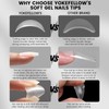 YOKEFELLOW Short Coffin Nails Tips -300Pcs Gel x Nail Tips