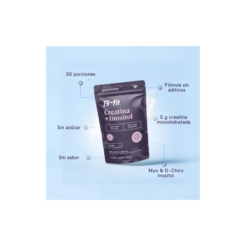 B-FIT Creatina Monohidratada + Myo D-Chiro Inositol 40:1