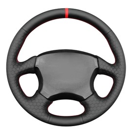 MEWANT Steering Wheel Cover Compatible with Subaru Impreza WRX 2002-2004 / Impreza WRX STI 2004 Hive Microfiber Leather