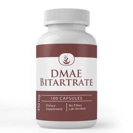 Pure Original Ingredients DMAE Bitartrate, (100 Capsules) Always Pure, No Additives Or Fillers, Lab Verified