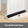Comfyanno 36” Weighted Under Door Draft Stopper, Fits Front, Bedroom,