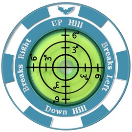 Yobbai SlopeVision Pro Golf Green Reader with Hat Clip, Horizontal Bubble Level & Golf Ball Marker – High Precision Green Reading Aid, Ideal Golf Gift for Men & Women