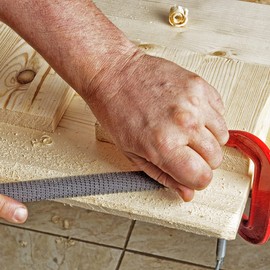 Dekton 3pc Wood File Set - Tough Anti-slip Grips| Heavy Duty Steel| 200mm Long| Includes Flat, Half-round, Round File|Precision Metal, Woodworking, Shaping Tool| Ergonomic Non-slip Handles For Comfort