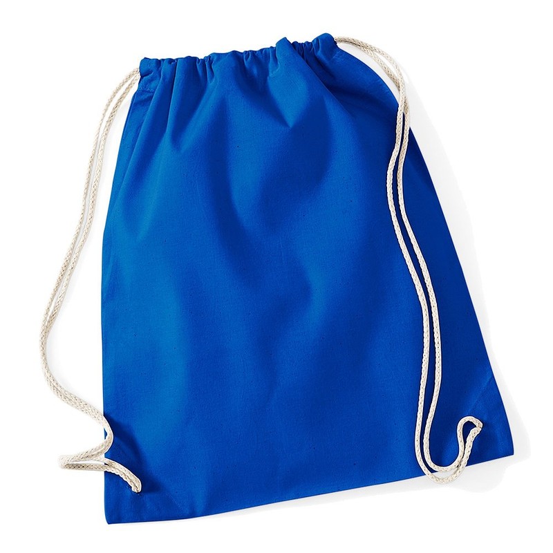 Westford Mill Cotton Lightweight Draw String Gym Sac Bag -
