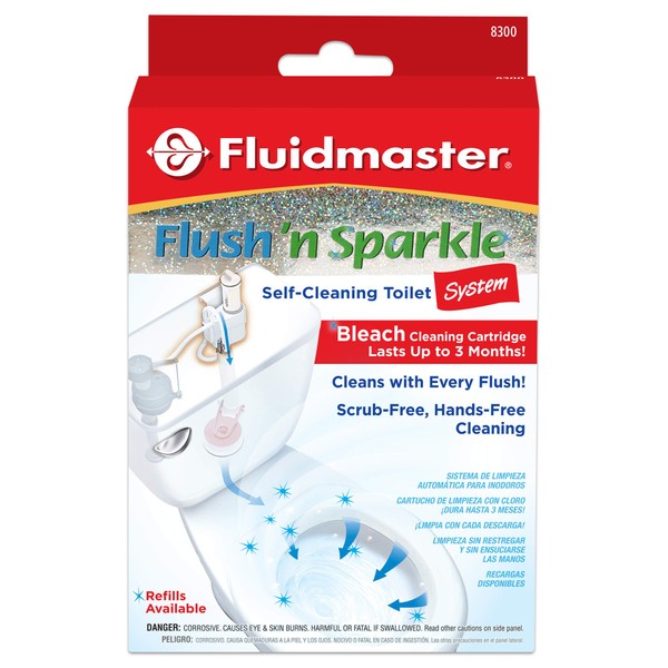 Fluidmaster 8300 Flush 'n Sparkle Automatic Toilet Bowl Cleaning System