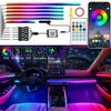 Defvnsy LED Interior Lighting Car, 6 in 1 RGB Acrylic
