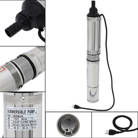 OCPTY 1/2 HP 110V 25GPM Submersible Well Pump 164ft Head Deep Well Water Pump made of stainless steel for Swimming Pool Garden Tub Pond Flood Drain with Garden Hose Adapter