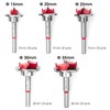 BAIDETS Forstner Drill Bit Set 5-Piece - Adjustable Positioning Drill,