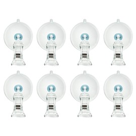 Pop Clip, Suction Cup Type, Pop Stand, Clear, Pack of 8