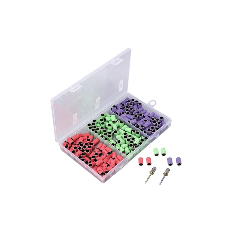 Sonew Juego de 210 Bandas de Lijado de Uñas, Grano