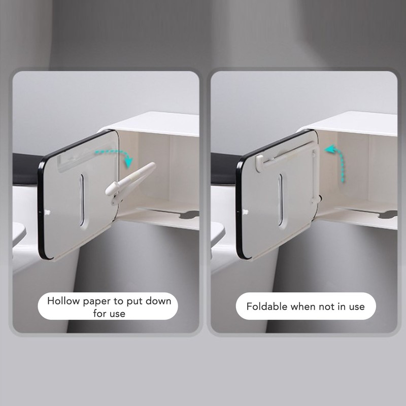 Toilet Paper Roll Box Cover Waterproof Punch Free Prevent Corrosion