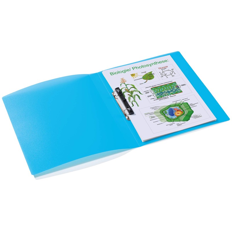 HERMA 19165 Ring Binder DIN A4 Translucent Light Blue Set