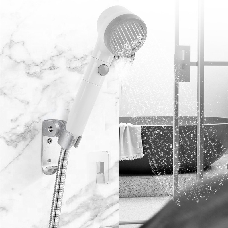 G1/2in Pressurized Shower Head Handheld Shower Sprayer Bathroom Showering Accessories