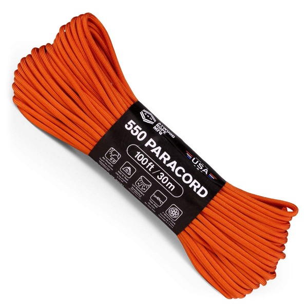 Atwood Rope MFG 550 Paracord 100 Feet 7-Strand Core Nylon