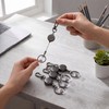 Geyoga 25 Pcs Metal Retractable Badge Reel ID Badge Holder