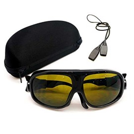 MCWlaser Laser Safety Glasses 190-450 & 800-2000nm Safety Glasses Typical for 355nm 405nm 445nm 450nm 808nm 980nm 1064nm 1085nm 1320nm 1342nm 1470nm 1550nm Absorption Type EP-5 Type 11