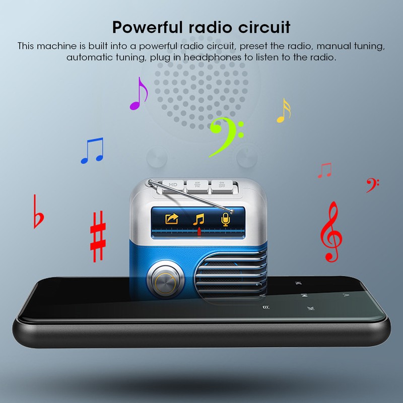 MultiFunction Music Player MP3 Player MP4 Media FM Radio Recorder