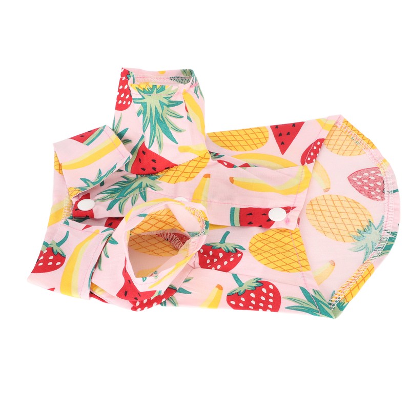 Dog Fruit Print Shirt Breathable Cool Fashionable Cute Pet Clothes