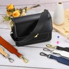 sourcing map PU Leather Purse Handles Replacement Short Strap Clutch