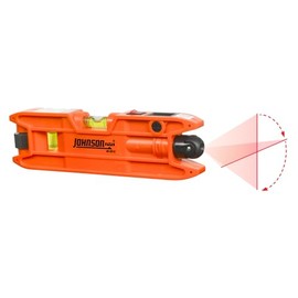 Johnson Level & Tool 40-0915 Nivel láser de torpedo magnético, 2 x 6 pulgadas, naranja, 1 nivel