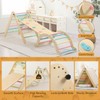 Wooden Pikler Triangle Set - 7 in 1 Montessori Foldable