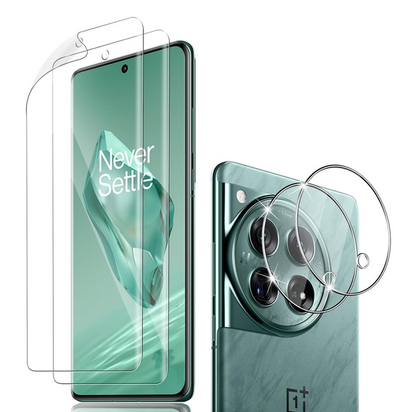 Holilo For Oneplus 12 Flexible Screen Protector and Camera Tempered