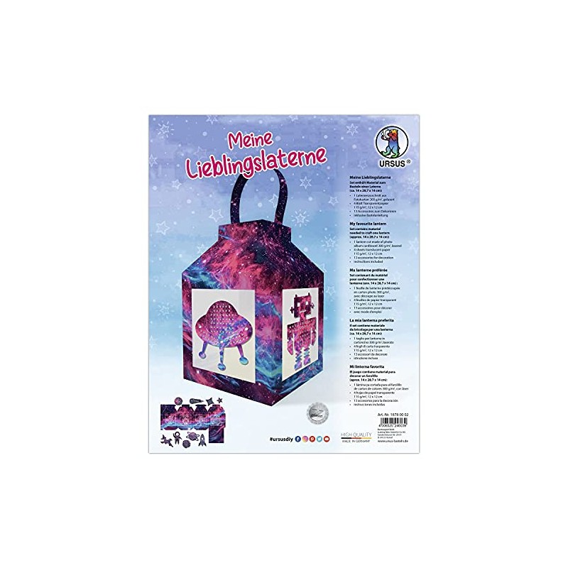 Ursus 18780002 Lantern Craft Set "My Favourite Lantern Nebula", Complete
