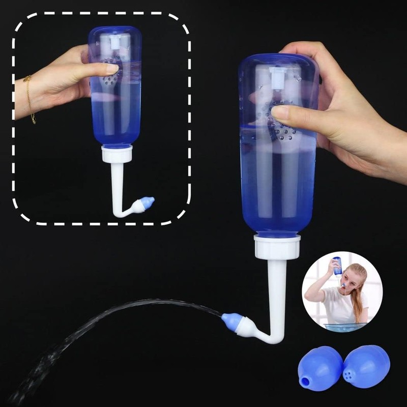 DOXUNGOO 300 ml Nasal Yoga Irrigation Bottle – Gentle Gravity‑Flow Nasal