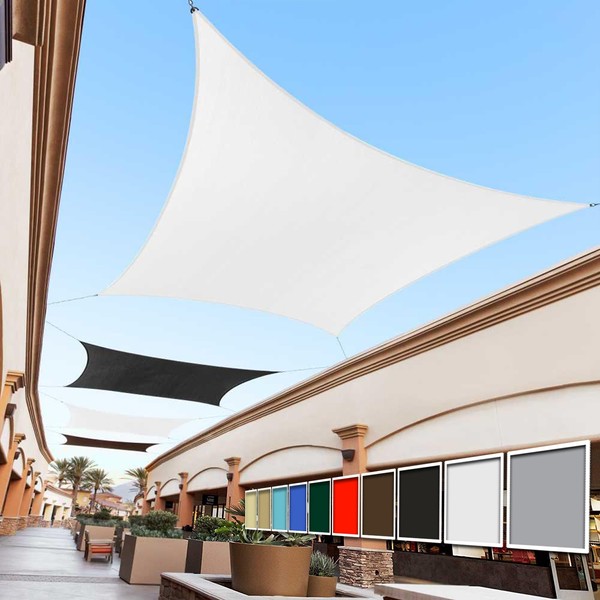 Royal Shade 10' x 10' White Square Sun Shade Sail